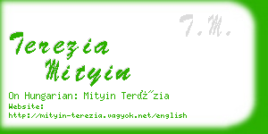 terezia mityin business card